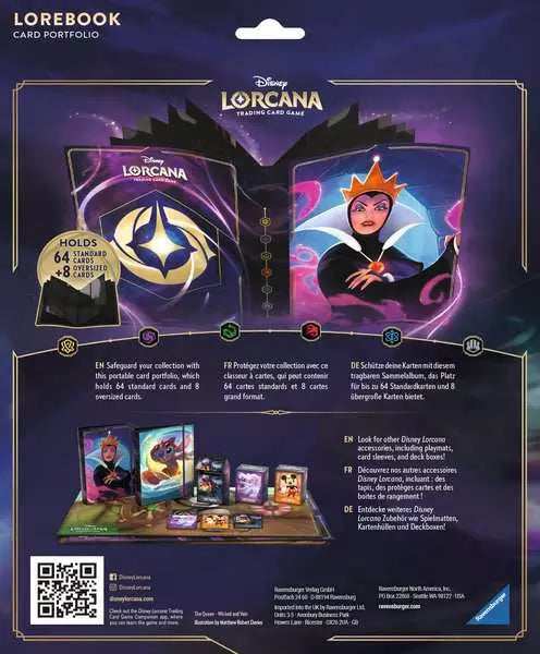 Ravensburger Disney Lorcana The Evil Queen Card Portfolio - Set 1