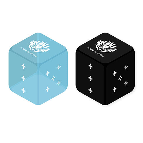 hololive OFFICIAL CARD GAME - Light Blue & Black Dice 2pc Set