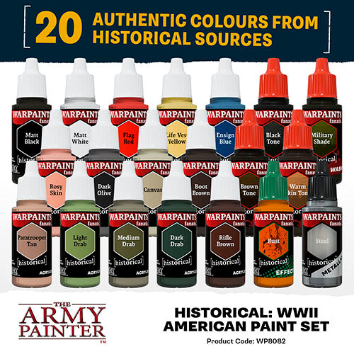 The Army Painter - Warpaints Fanatic Historical Set - WWII American