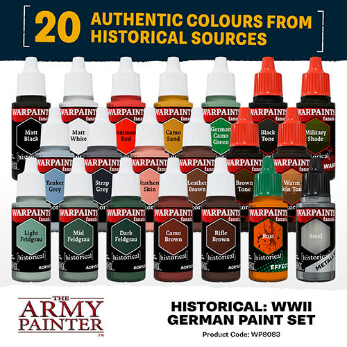 The Army Painter - Warpaints Fanatic Historical Set - WWII German