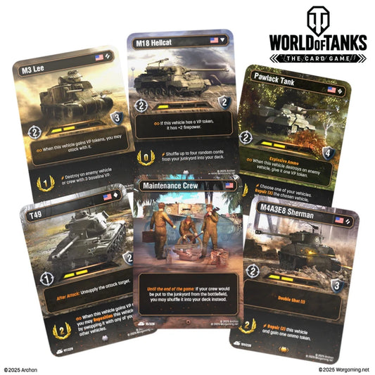 World of Tanks: The Card Game | STARTER DECK USA: FIRST STRIKE