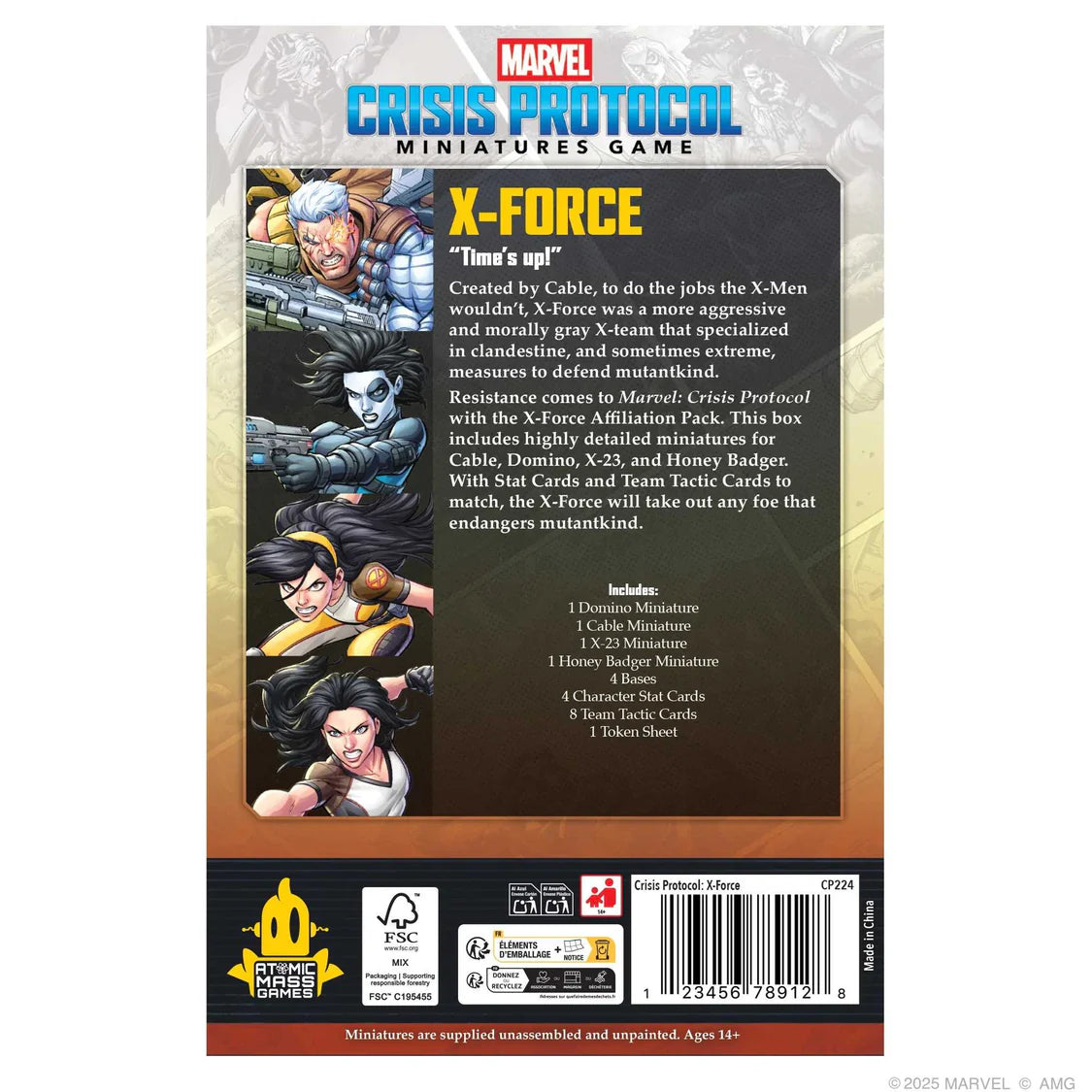 Marvel: Crisis Protocol X-Force Affiliation Pack