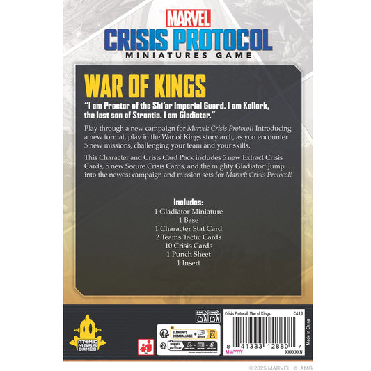 Marvel: Crisis Protocol – War of Kings Character and Crisis Card Pack