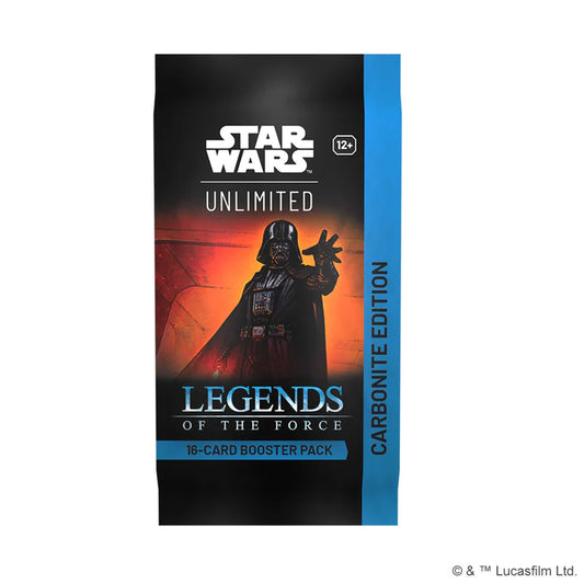 Star Wars: Unlimited Legends of the Force Carbonite Booster Display
