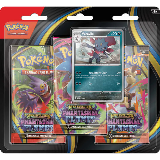 Pokémon TCG: Mega Evolution Phantasmal Flames - 3 Pack