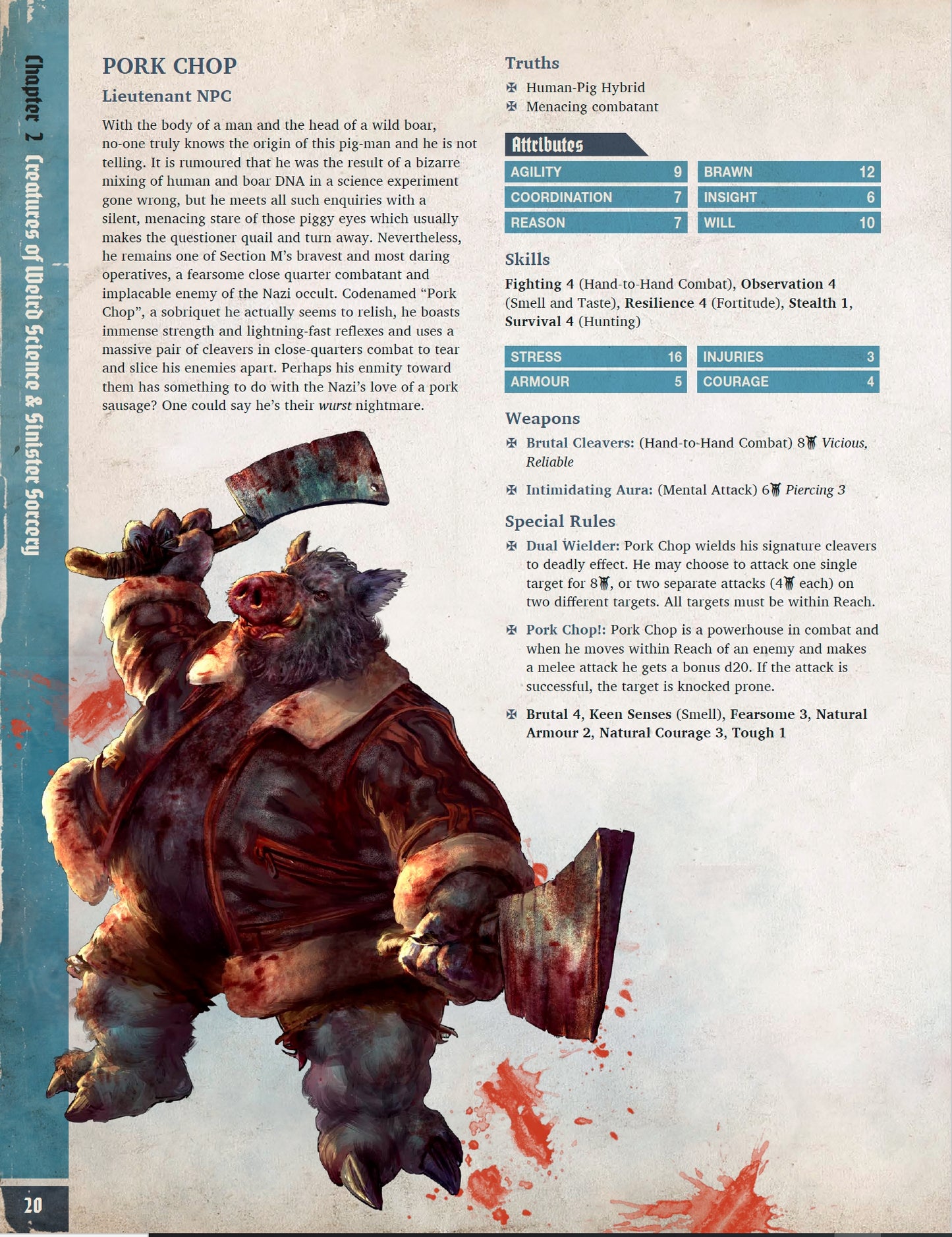 Achtung! Cthulhu 2d20: Horrors of the Secret War