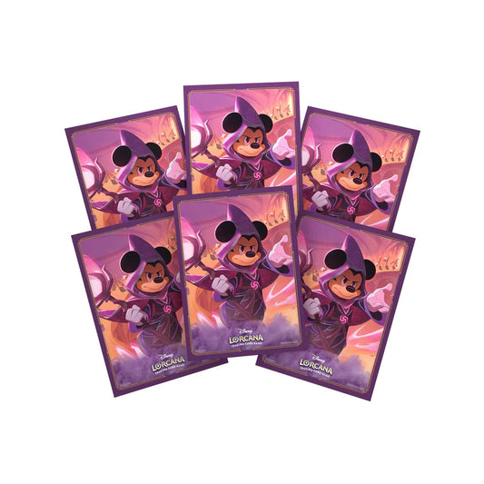 Disney Lorcana Trading Card Game - Card Sleeve Pack Mickey Mouse - Set 8 (65 ctn.)