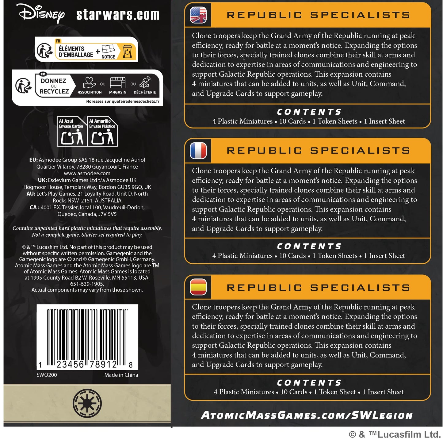 Star Wars: Legion - Republic Specialists