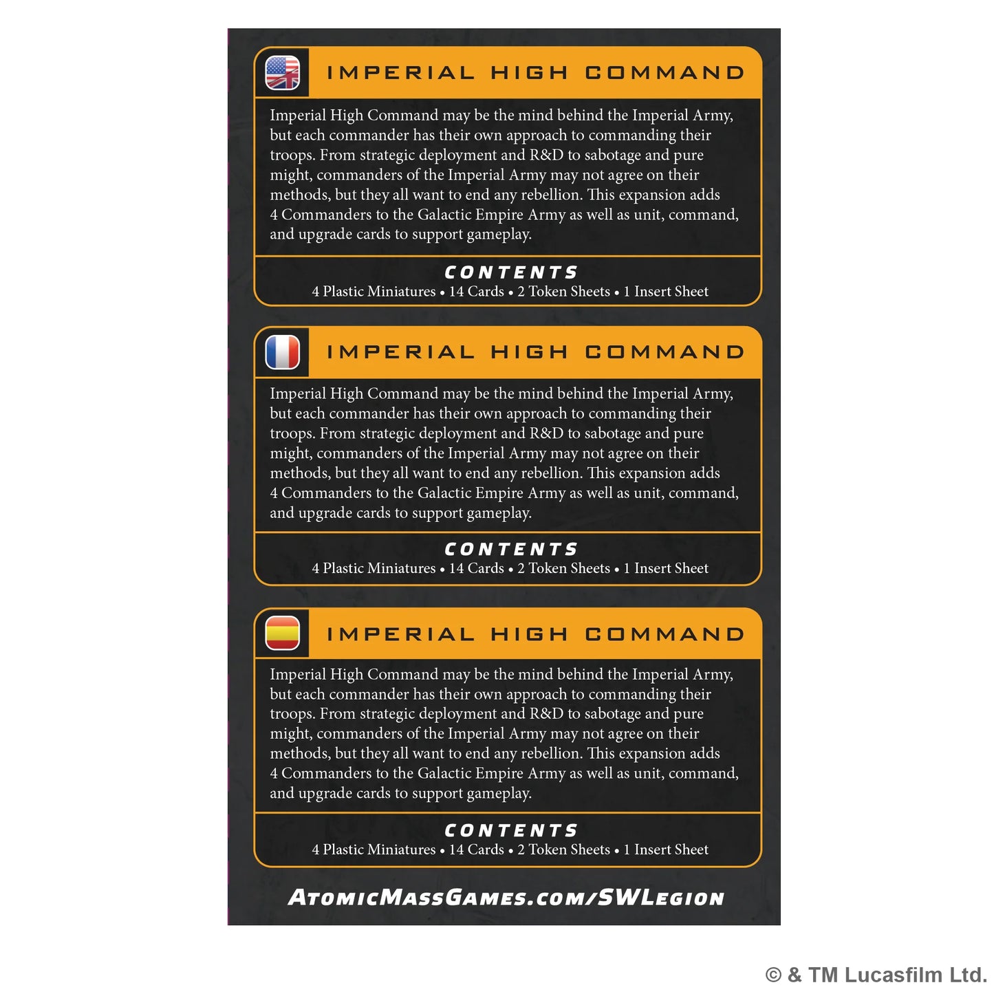 Star Wars: Legion – Imperial High Command