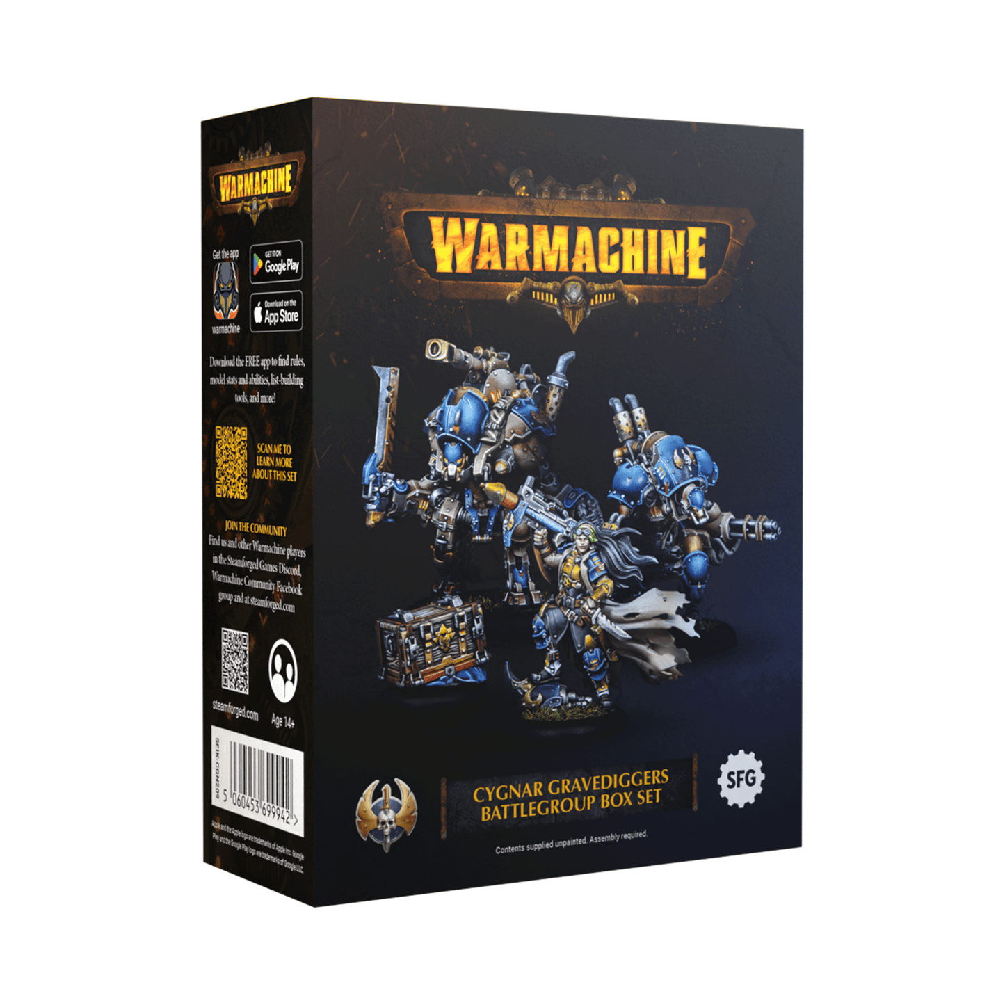 WARMACHINE: CYGNAR GRAVEDIGGERS BATTLEGROUP BOX
