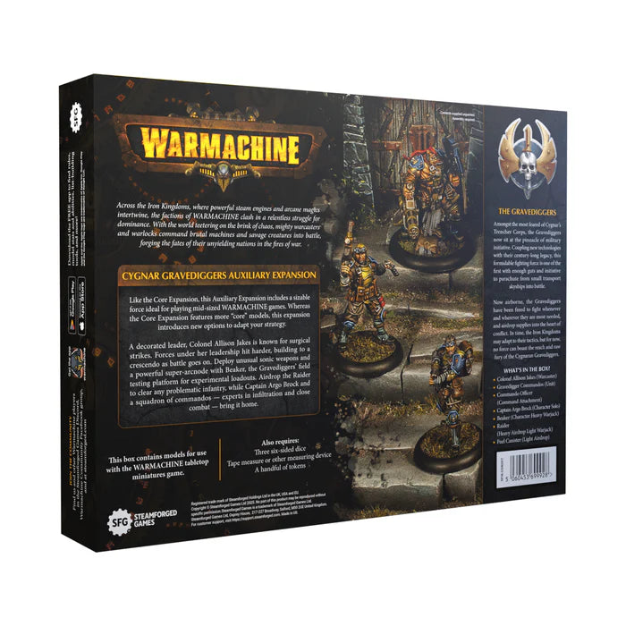 Warmachine: Cygnar Gravediggers Auxiliary Expansion