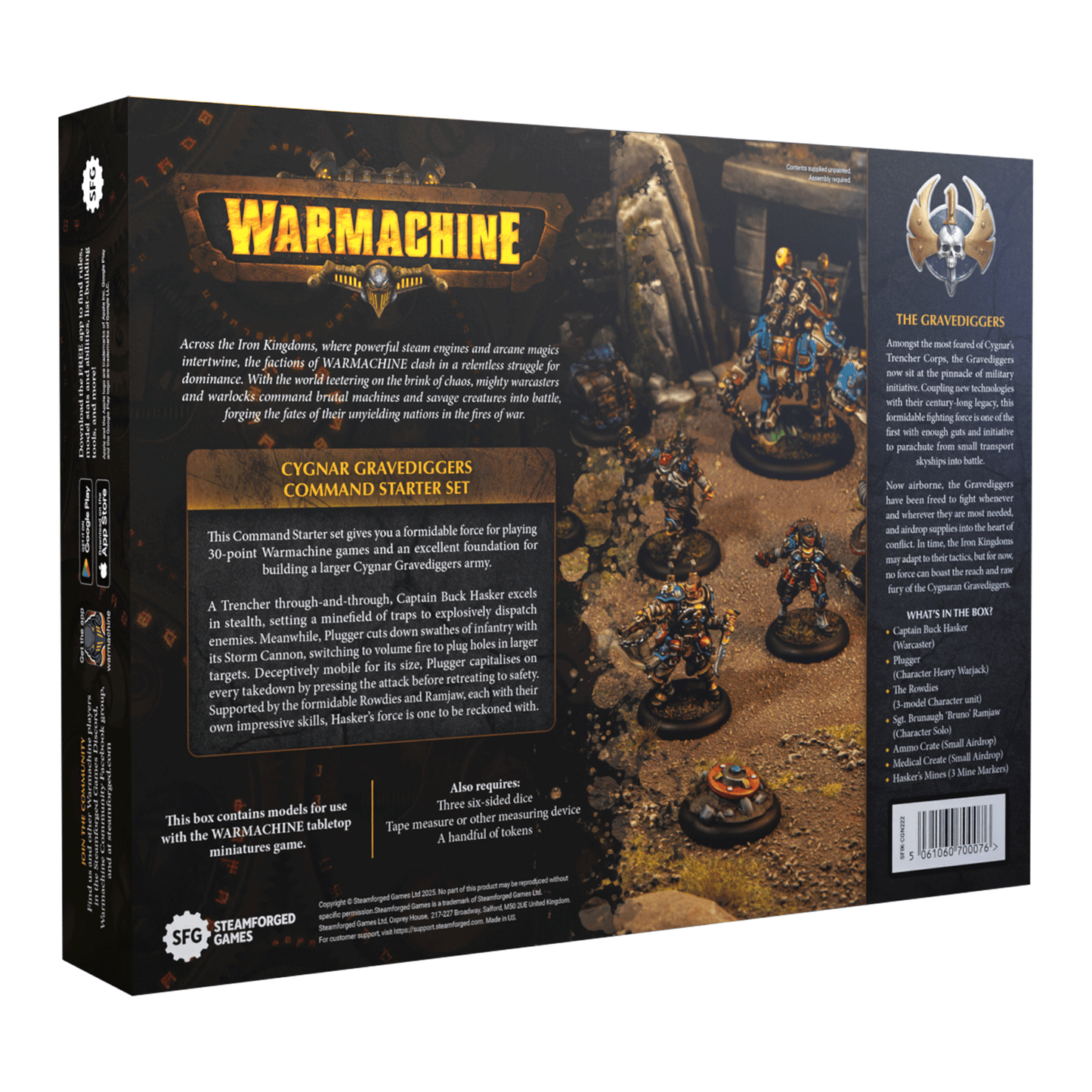 WARMACHINE: CYGNAR GRAVEDIGGERS COMMAND STARTER