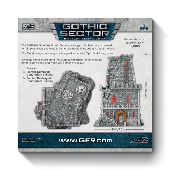Battlefield In A Box - Gothic Sector: Mundus Imperialis - Damaged Genatrorium