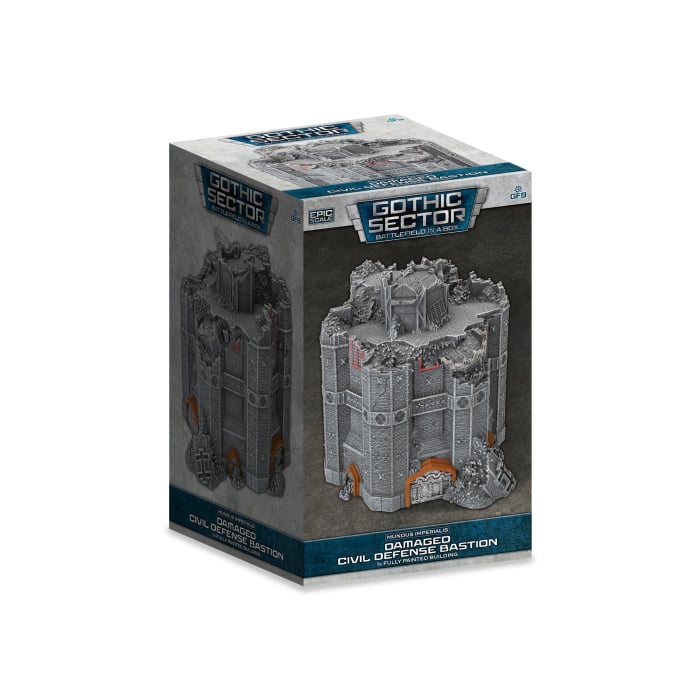 Battlefield In A Box - Gothic Sector: Mundus Imperialis - Damaged Civil Defense Bastion