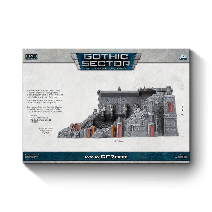 Battlefield In A Box - Gothic Sector: Mundus Imperialis - Damaged Manfactorium Depot