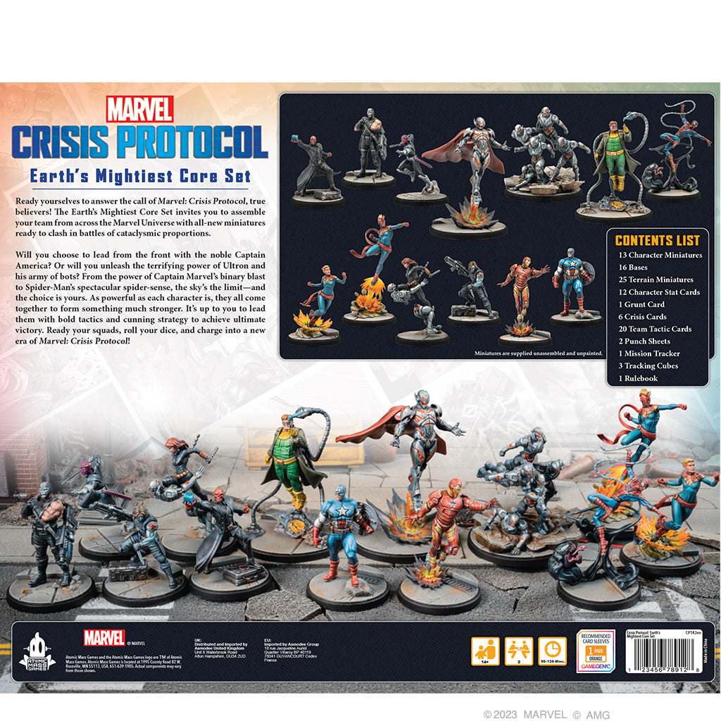 (New) MARVEL: CRISIS PROTOCOL - EARTH'S MIGHTIEST CORE SET