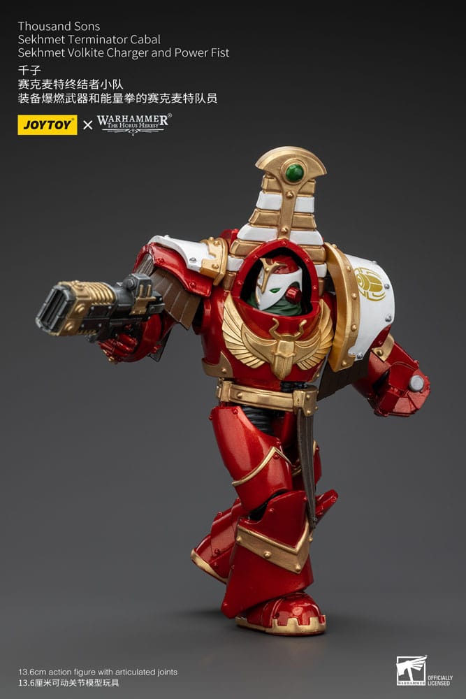 Warhammer The Horus Heresy Action Figure 1/18 Thousand Sons Sekhmet Terminator Cabal Sekhmet Volkite Charger and Power Fist