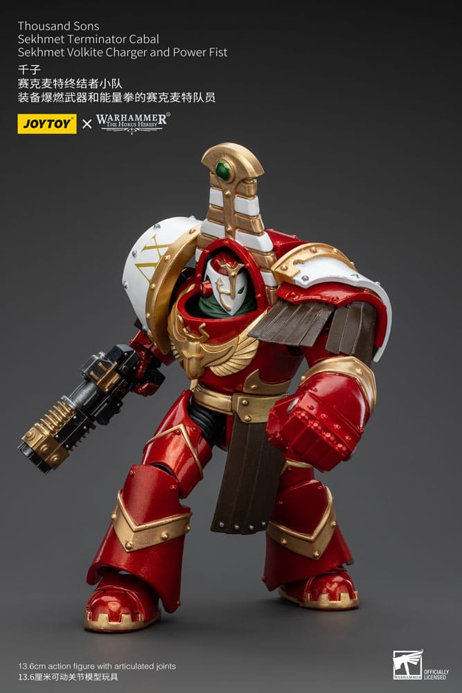 Warhammer The Horus Heresy Action Figure 1/18 Thousand Sons Sekhmet Terminator Cabal Sekhmet Volkite Charger and Power Fist