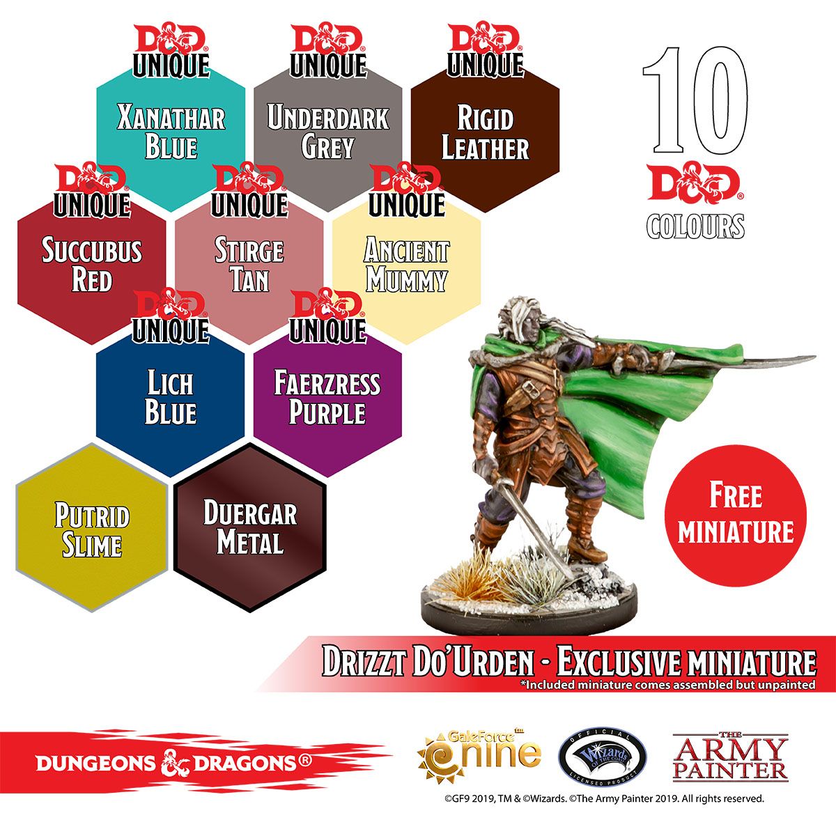D&D UNDERDARK PAINT SET