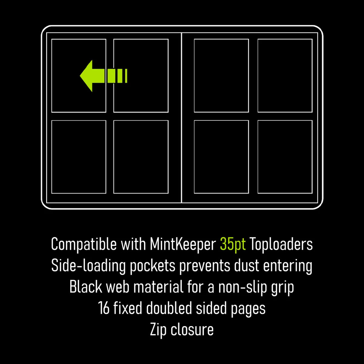 MintKeeper Toploader Binder 128 - 4 Pocket