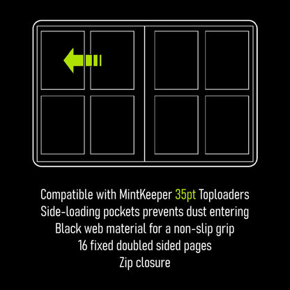MintKeeper Toploader Binder 128 - 4 Pocket