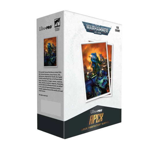 Ultra Pro - Warhammer 40k - Adeptus Astartes 105ct Apex Deck Protector Sleeves - Space Marines