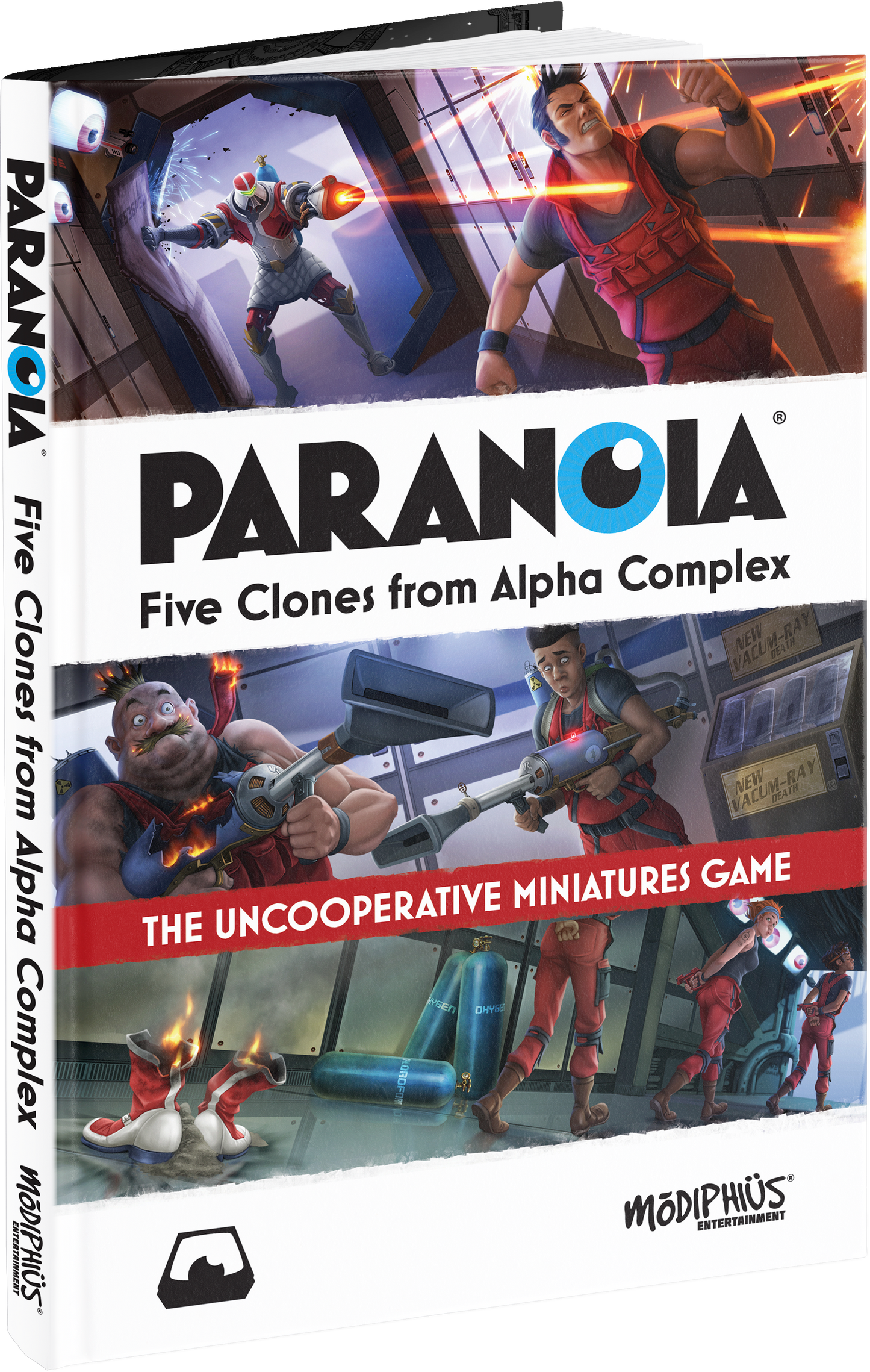 Paranoia Five Clones from Alpha Complex Book