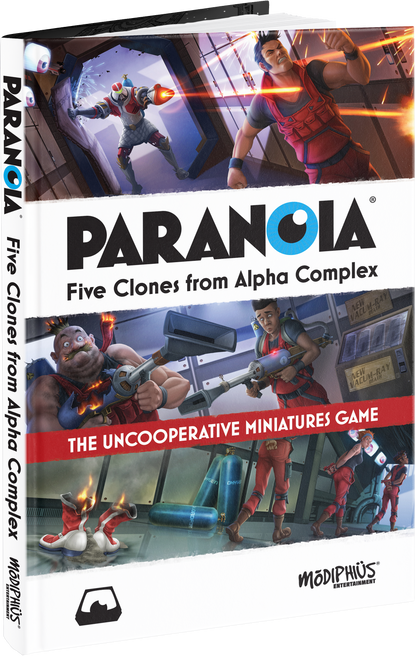Paranoia Five Clones from Alpha Complex Book