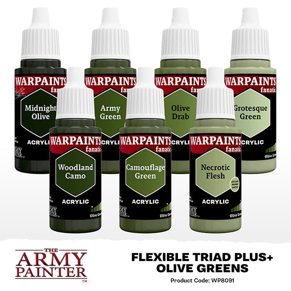 The Army Painter - Olive Greens Flexible Triad PLUS+