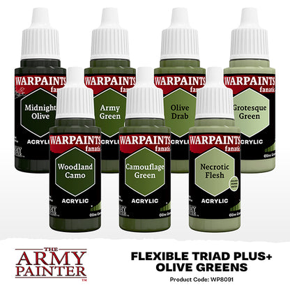 The Army Painter - Olive Greens Flexible Triad PLUS+