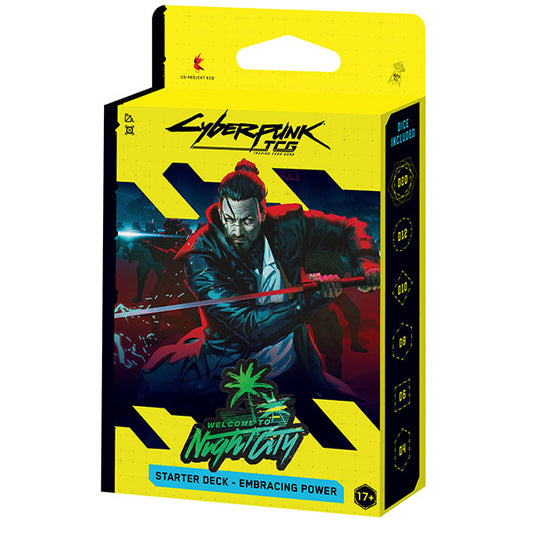 Cyberpunk TCG - Welcome to Night City Starter Deck Display – Embracing Power (6 Count)
