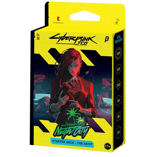 Cyberpunk TCG - Welcome to Night City Starter Deck Display – The Heist (6 Count)