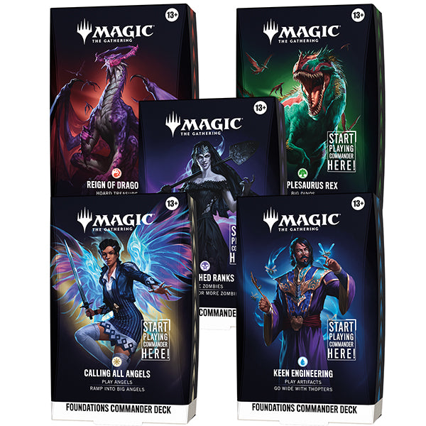 Magic: The Gathering - Reality Fracture Foundations Starter Commander Deck (5 Count)