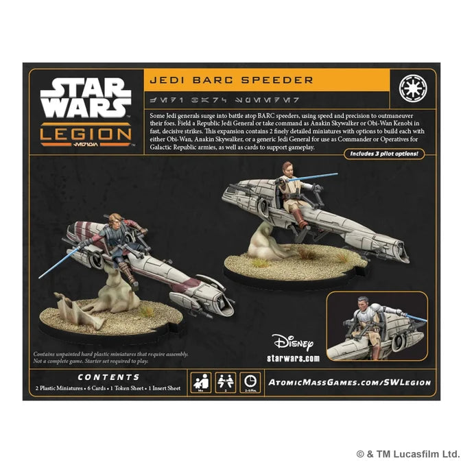 Star Wars: Legion - Jedi General on BARC Speeder
