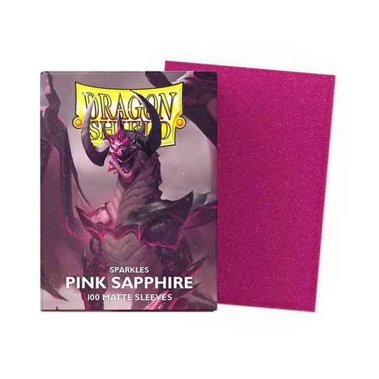 Dragon Shield Matte Sleeves - Sparkles Pink Sapphire 100pk