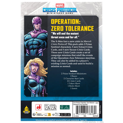 Marvel: Crisis Protocol - Operation: Zero Tolerance Character & Crisis Card Pack