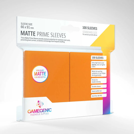 Matte Prime Sleeves - Orange (100)