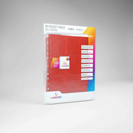 Sideloading 18-Pocket Pages - Red (10) Pack