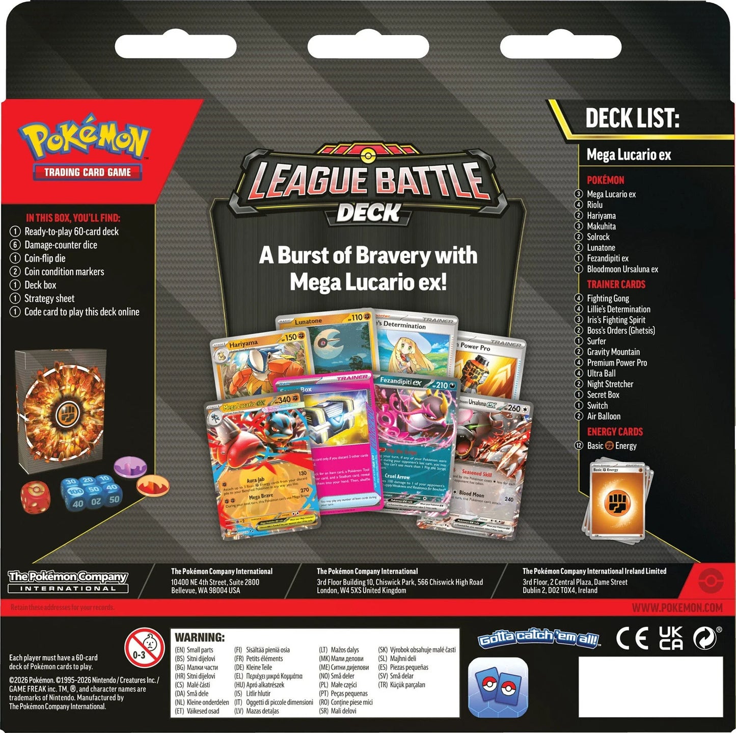 Pokémon TCG: Mega Lucario ex League Battle Deck