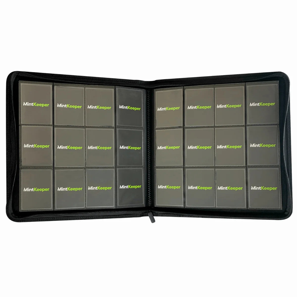 MintKeeper - Premium 12-Pocket Zip Card Binder