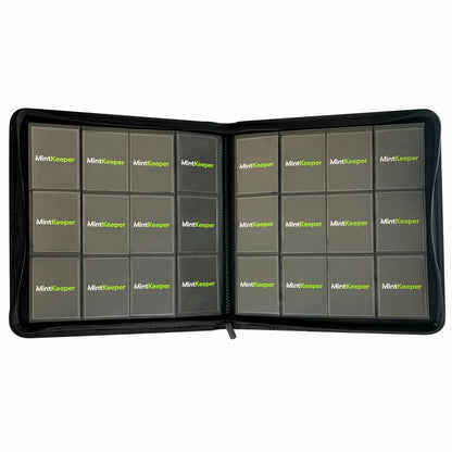 MintKeeper - Premium 12-Pocket Zip Card Binder