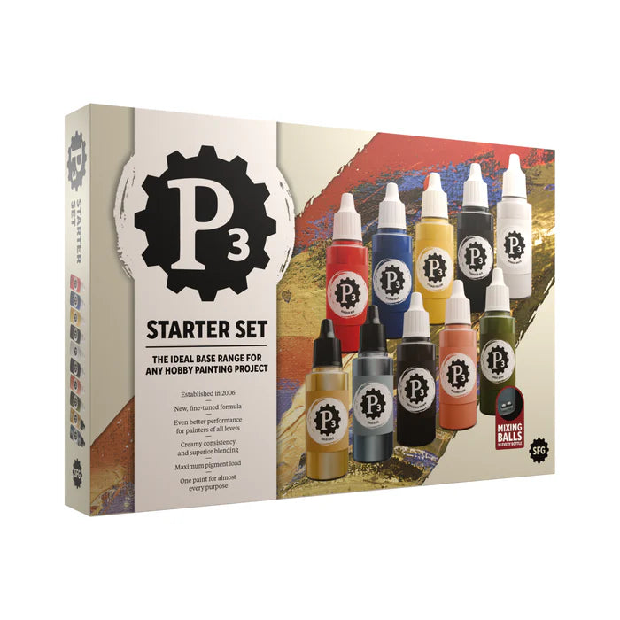 P3 Paints: Starter Set Dropper Bottle (10 paints)