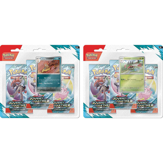 Pokémon TCG: Scarlet & Violet 9 – Journey Together - 3-Pack Blister