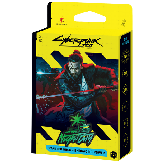 Cyberpunk TCG - Welcome to Night City Starter Deck Display – Embracing Power