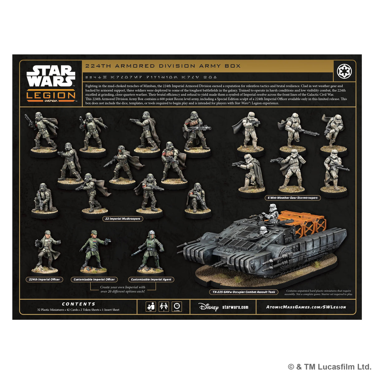 Star Wars: Legion – 224th Armored Division Army Box