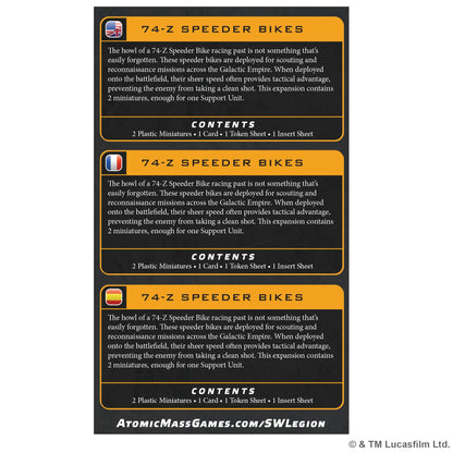 Star Wars: Legion – 74-Z Speeder Bike