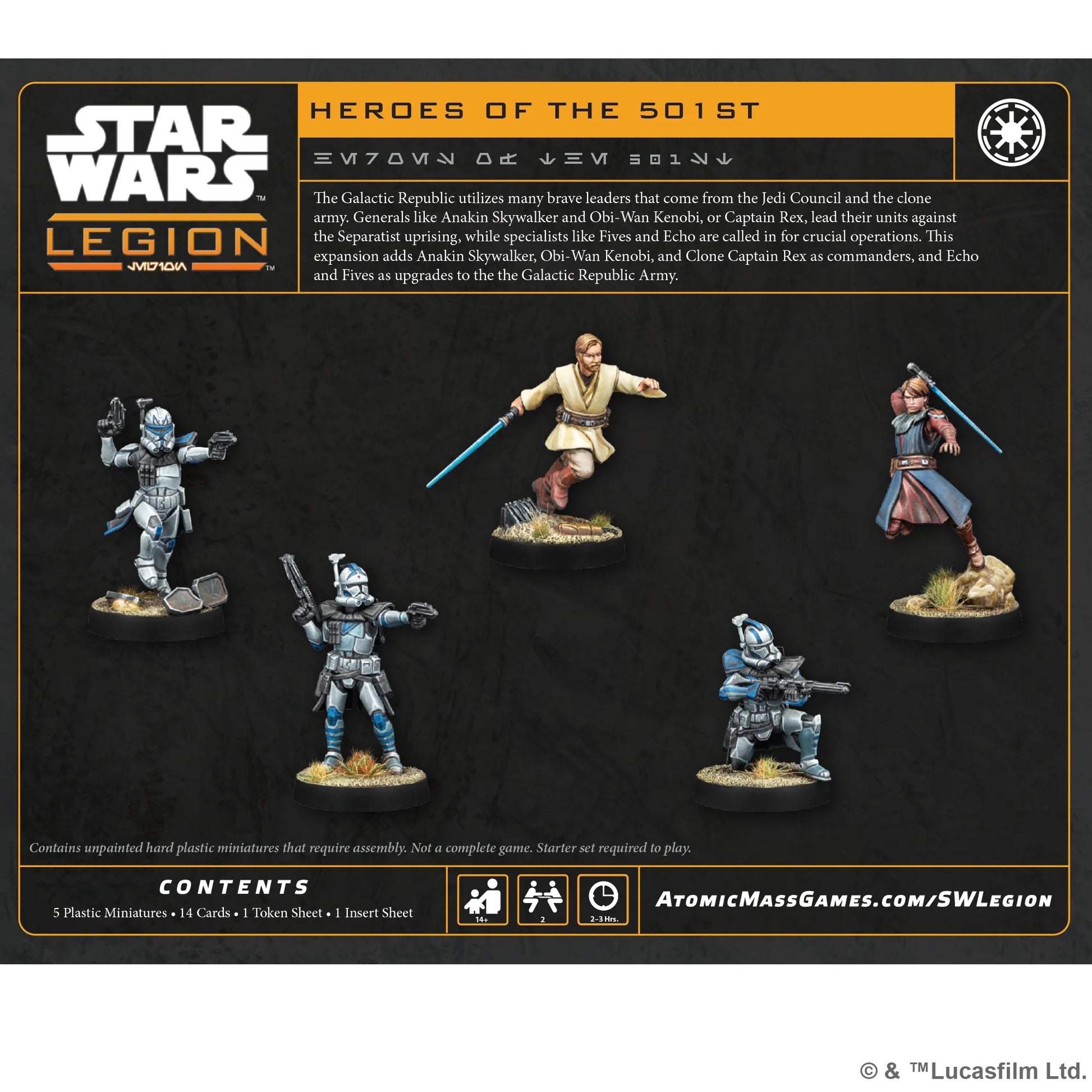 Star Wars: Legion – Heroes of the 501st Character Pack – Tycho's Games