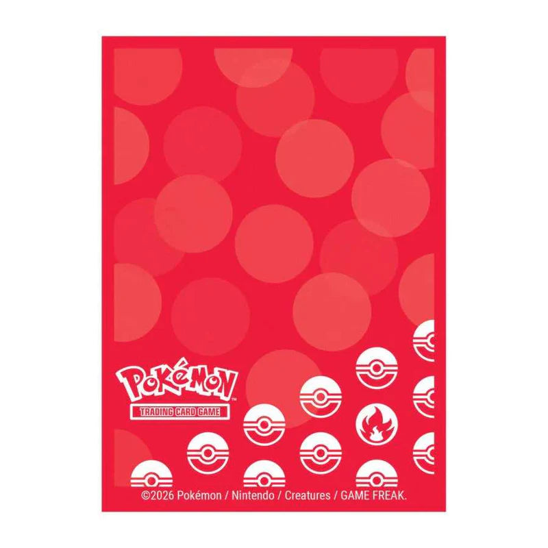 Pokémon Energy Deck Protector Sleeves - Fire Type (65ct)