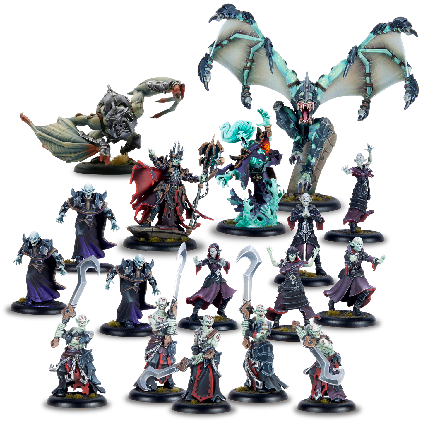 Warmachine: Dusk Fane of Nyrro Army Box – Court of Shadows