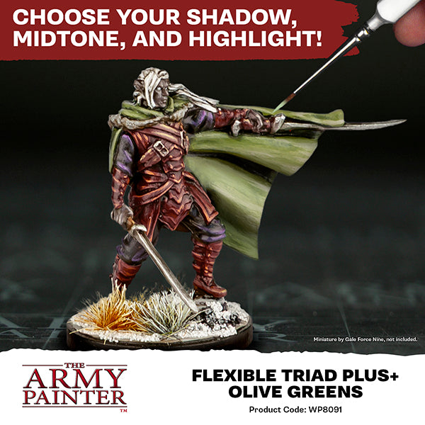 The Army Painter - Olive Greens Flexible Triad PLUS+